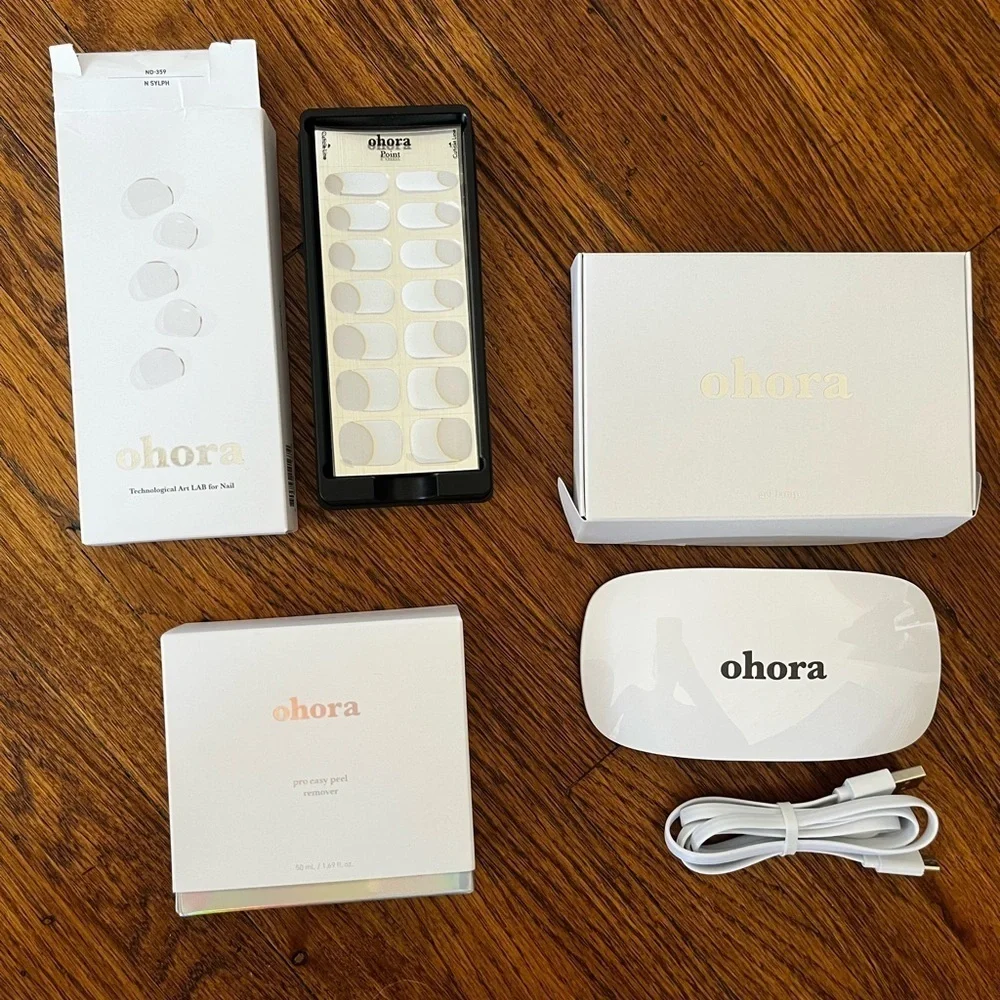 Ohora Gel Nail Kit with Gel Set, Lamp, and Easy Peel Remover
